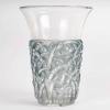 Vase « Bornéo » verre blanc patiné bleu de René LALIQUE | Biron |||||||