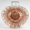 Vase « Soleil » verre blanc patiné sépia et émaillé marron de René LALIQUE | Biron Vase "Soleil" verre blanc patiné sépia et émaillé marron de René LALIQUE