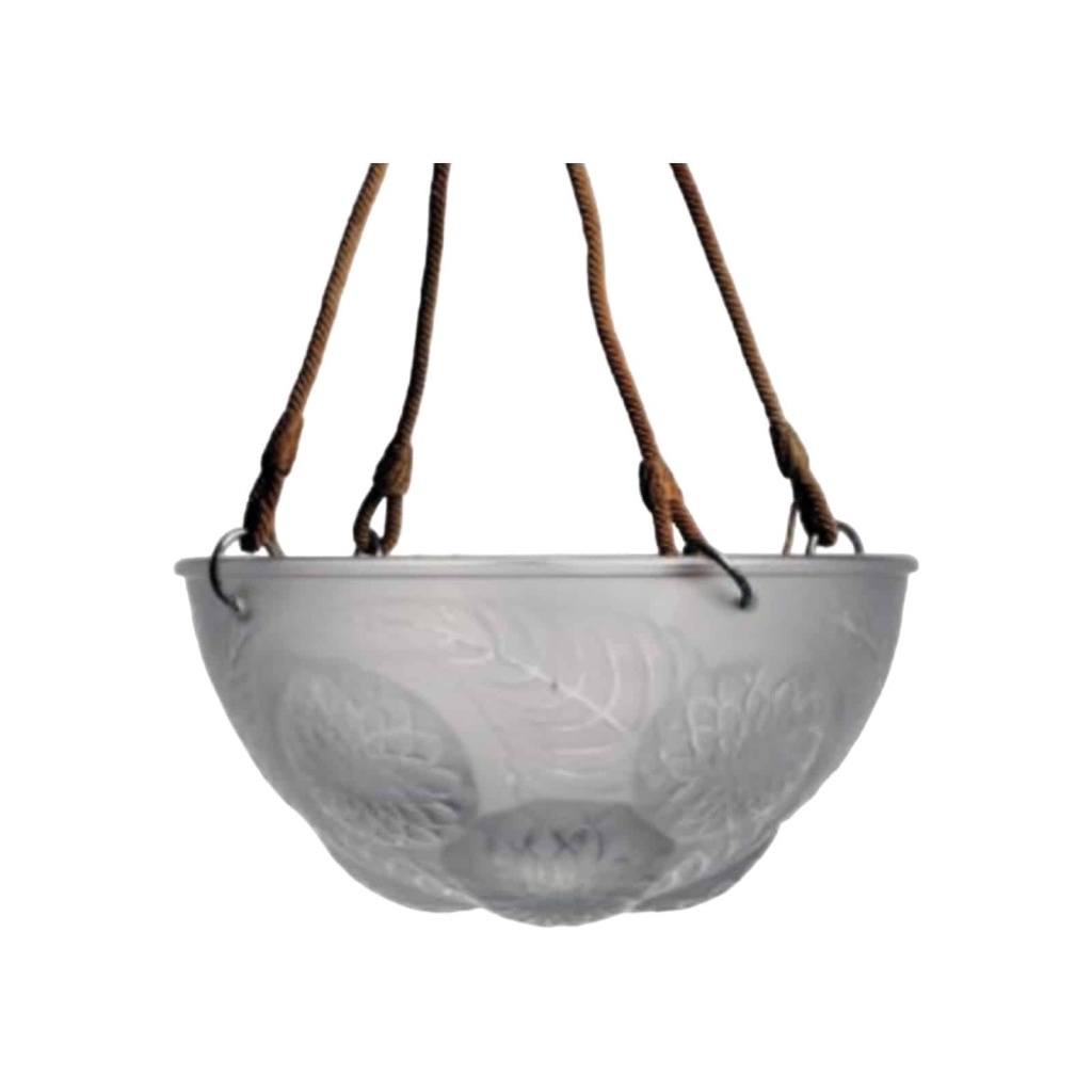 René Lalique: Plafonnier « DALHIAS » | Biron René Lalique: Plafonnier "DALHIAS"