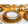 Service de Table en Porcelaine de Limoges, maison BERNARDAUD , bleu de four et or, Modèle Vendôme , pour 12 personnes, 68 pièces | Biron Service de Table en Porcelaine de Limoges, maison BERNARDAUD , bleu de four et or, Modèle Vendôme , pour 12 personnes, 68 pièces