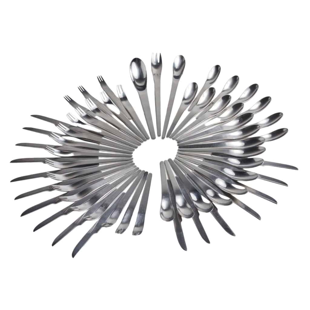 Arne Jacobsen (1902-1971) Editeur Georg Jensen, 1957 ménagère | Biron |||||