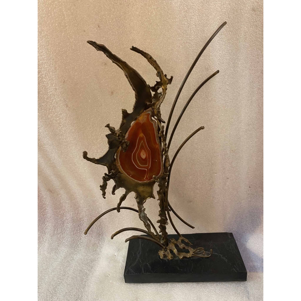 1970′ Sculpture Végétale Par FAURE, FERNANDEZ ou DUVAL BRASSEUR Pour HONORE PARIS | Biron ||||||||||||