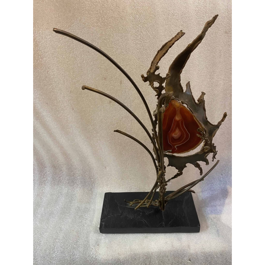 1970′ Sculpture Végétale Par FAURE, FERNANDEZ ou DUVAL BRASSEUR Pour HONORE PARIS | Biron 1970′ Sculpture Végétale Par FAURE, FERNANDEZ ou DUVAL BRASSEUR Pour HONORE PARIS