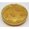 René Lalique : Boite « CLEONES » Teinté Jaune | Biron René Lalique : Boite « CLEONES » Teinté Jaune