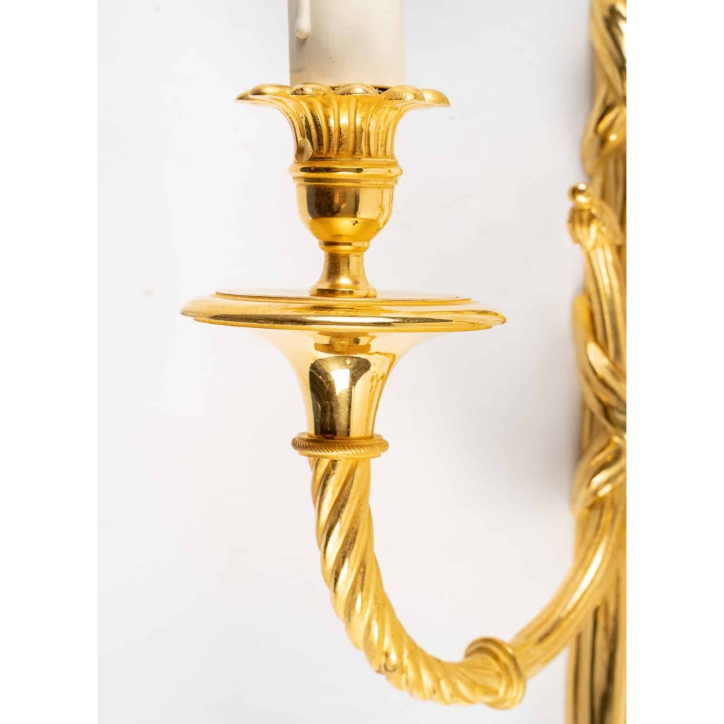 Paire d’appliques de style Louis XVI. | Biron Paire d'appliques de style Louis XVI.