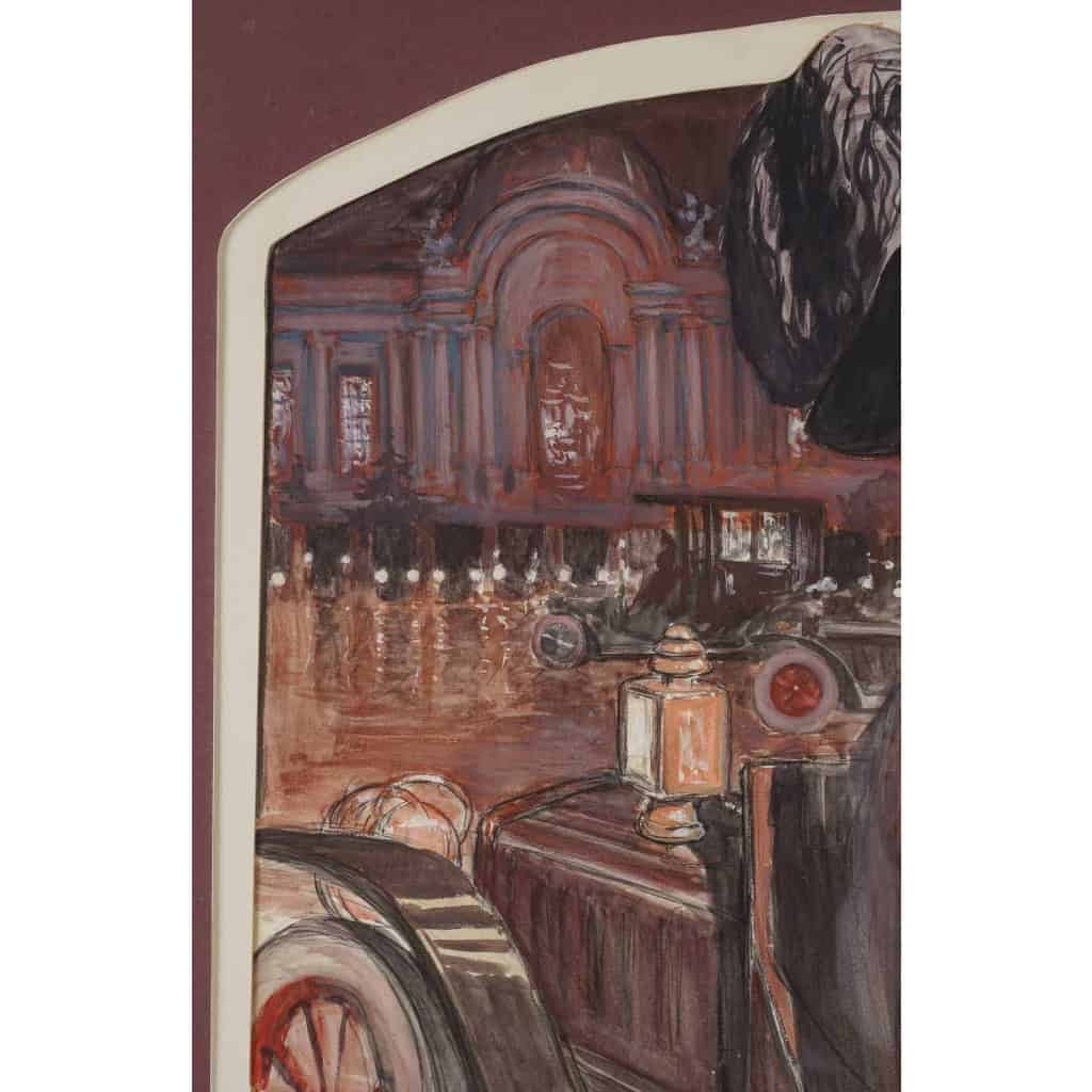 Une gouache encadrée et signée Simon, XIXème siècle | Biron Une gouache encadrée et signée Simon, XIXème siècle