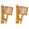1950 Paire d’Appliques en rotin Louis Sognot | Biron ||||