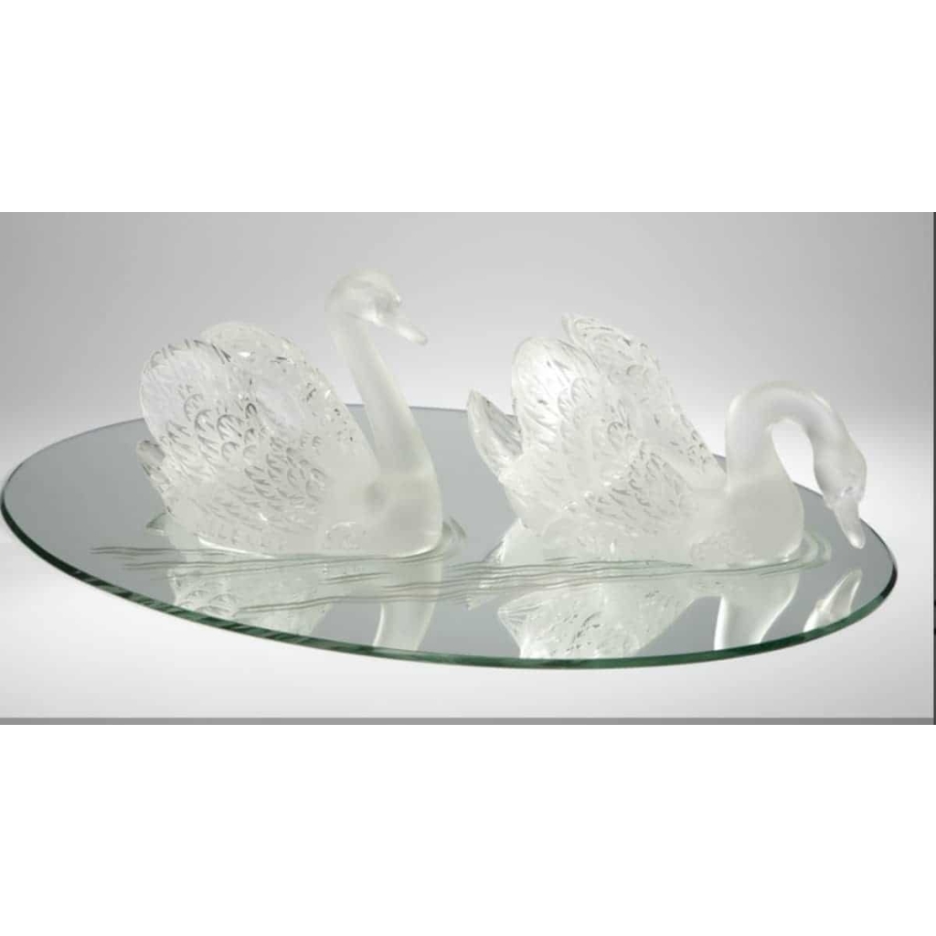 René Lalique : Surtout de Table « Miroir Cygnes » | Biron René Lalique : Surtout de Table "Miroir Cygnes"