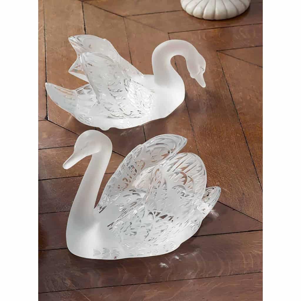 René Lalique : Surtout de Table « Miroir Cygnes » | Biron René Lalique : Surtout de Table "Miroir Cygnes"