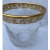 1970′ Seau à Champagne Cristal Signé St Louis Decors Dorés Modéle Thistle