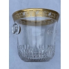 1970′ Seau à Champagne Cristal Signé St Louis Decors Dorés Modéle Thistle