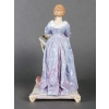 Porcelaine, du XIXème siècle représentant élégante à son écritoire, style Napoélon III | Biron Porcelaine, du XIXème siècle représentant élégante à son écritoire, style Napoélon III