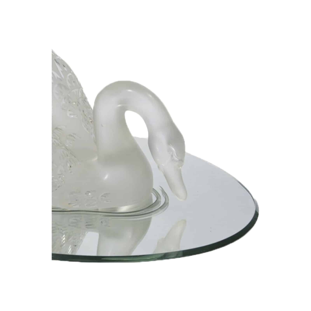 Cristal Lalique : Cygne « Tête baissée » en cristal incolore | Biron Cristal Lalique : Cygne "Tête baissée" en cristal incolore