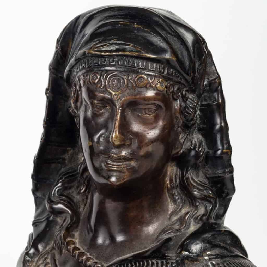 Paire de sculpture en bronze patiné signé par F. Bergman et numéroté | Biron Paire de sculpture en bronze patiné signé par F. Bergman et numéroté