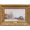 GALIEN LALOUE Eugène Peinture Française 20è siècle Paris le Pavillon Français à l’Exposition Universelle de 1900 Gouache Signée ​​​​​​​Certificat | Biron |||||||||||||