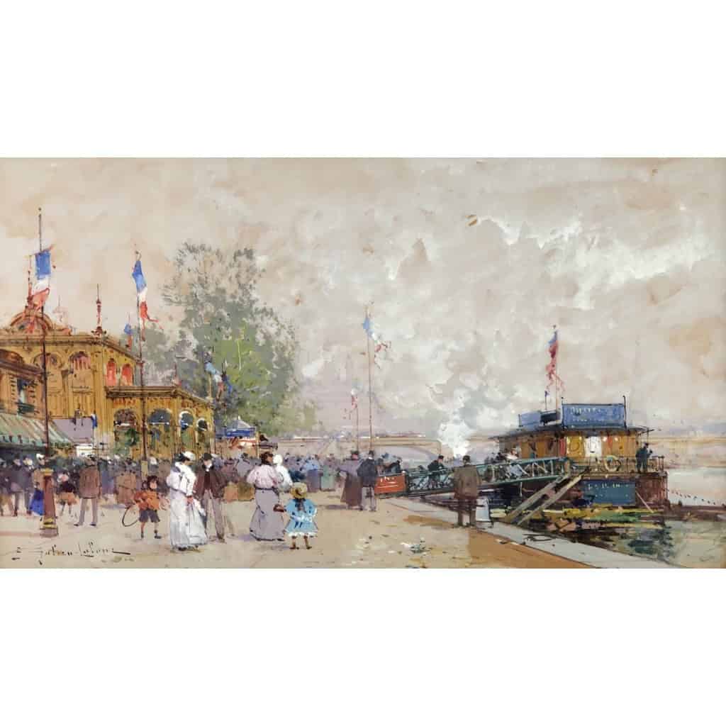 GALIEN LALOUE Eugène Peinture Française 20è siècle Paris le Pavillon Français à l’Exposition Universelle de 1900 Gouache Signée ​​​​​​​Certificat | Biron GALIEN LALOUE Eugène Peinture Française 20è siècle Paris le Pavillon Français à l’Exposition Universelle de 1900 Gouache Signée ​​​​​​​Certificat