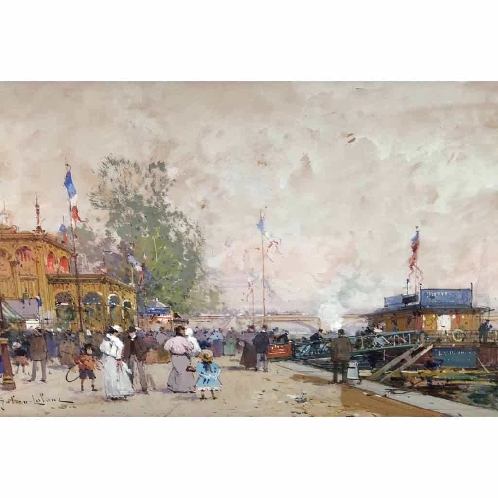 GALIEN LALOUE Eugène Peinture Française 20è siècle Paris le Pavillon Français à l’Exposition Universelle de 1900 Gouache Signée ​​​​​​​Certificat | Biron GALIEN LALOUE Eugène Peinture Française 20è siècle Paris le Pavillon Français à l’Exposition Universelle de 1900 Gouache Signée ​​​​​​​Certificat