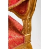 Paire de fauteuils rouges style Louis XV, fin XIXème siècle | Biron Paire de fauteuils rouges style Louis XV, fin XIXème siècle