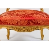 Paire de fauteuils rouges style Louis XV, fin XIXème siècle | Biron Paire de fauteuils rouges style Louis XV, fin XIXème siècle