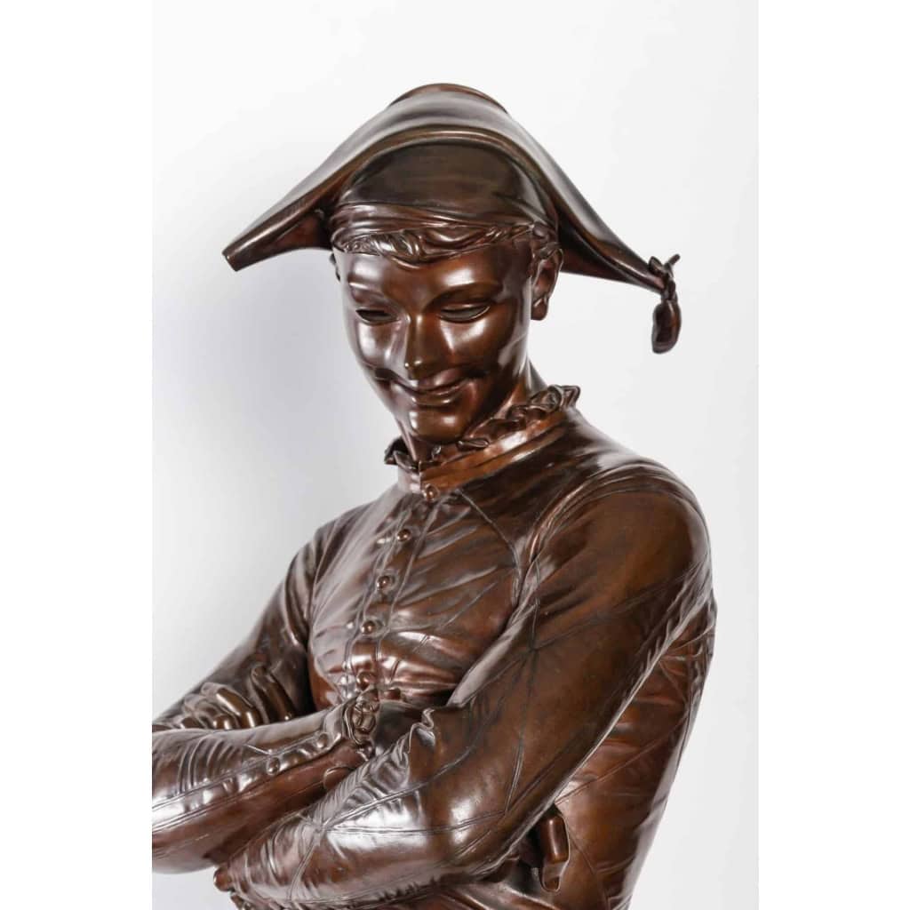 Bronze Arlequin, par St-Marceaux, 1879 | Biron Bronze Arlequin, par St-Marceaux, 1879