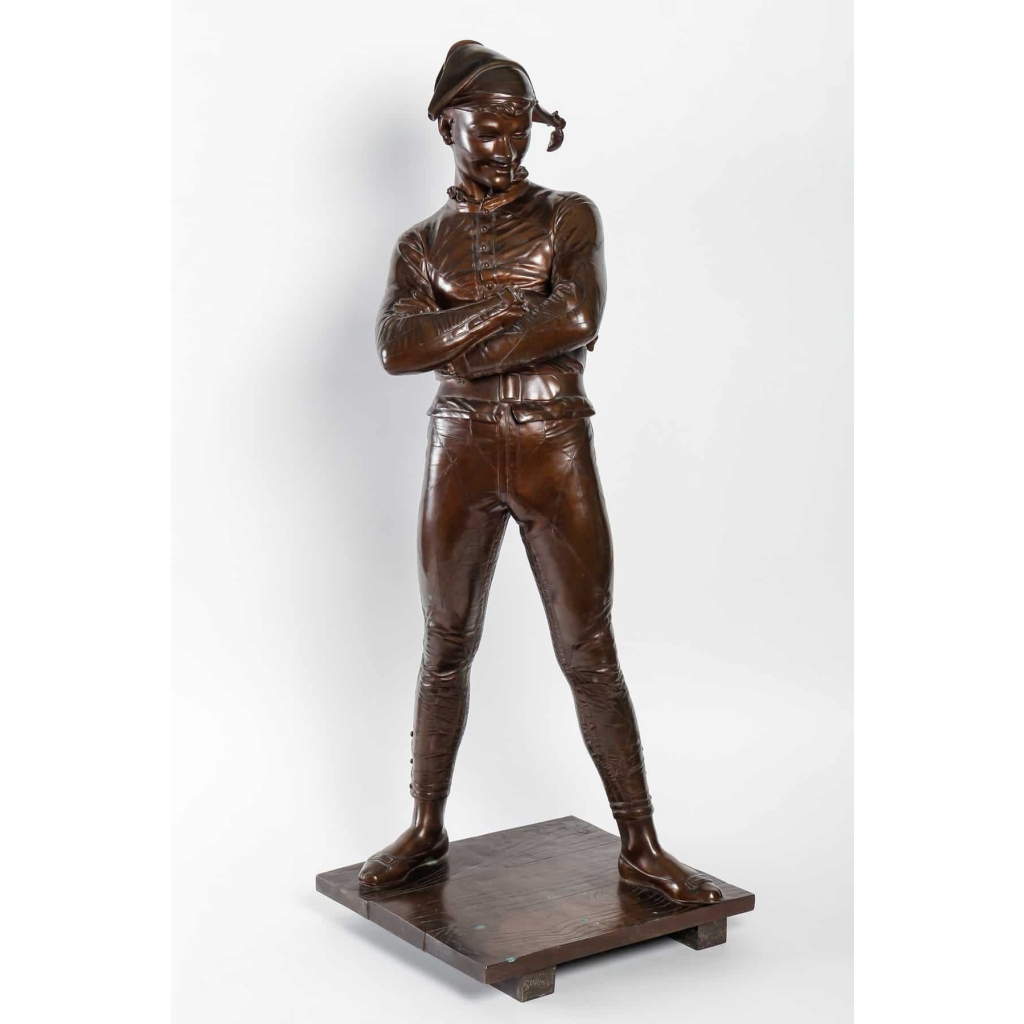 Bronze Arlequin, par St-Marceaux, 1879 | Biron Bronze Arlequin, par St-Marceaux, 1879