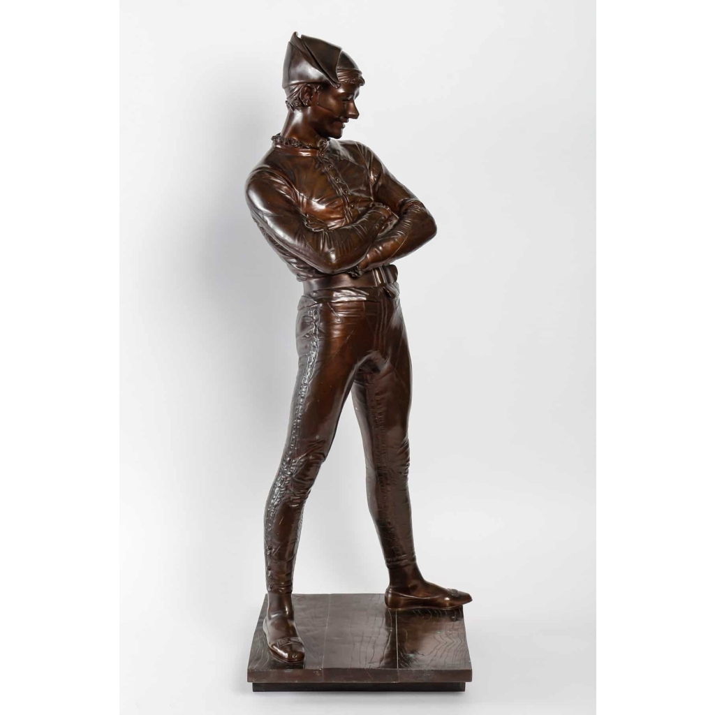 Bronze Arlequin, par St-Marceaux, 1879 | Biron Bronze Arlequin, par St-Marceaux, 1879
