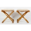 Paire de tabouret de style Louis XV, XXème siècle | Biron ||||||||