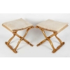 Paire de tabouret de style Louis XV, XXème siècle | Biron Paire de tabouret de style Louis XV, XXème siècle