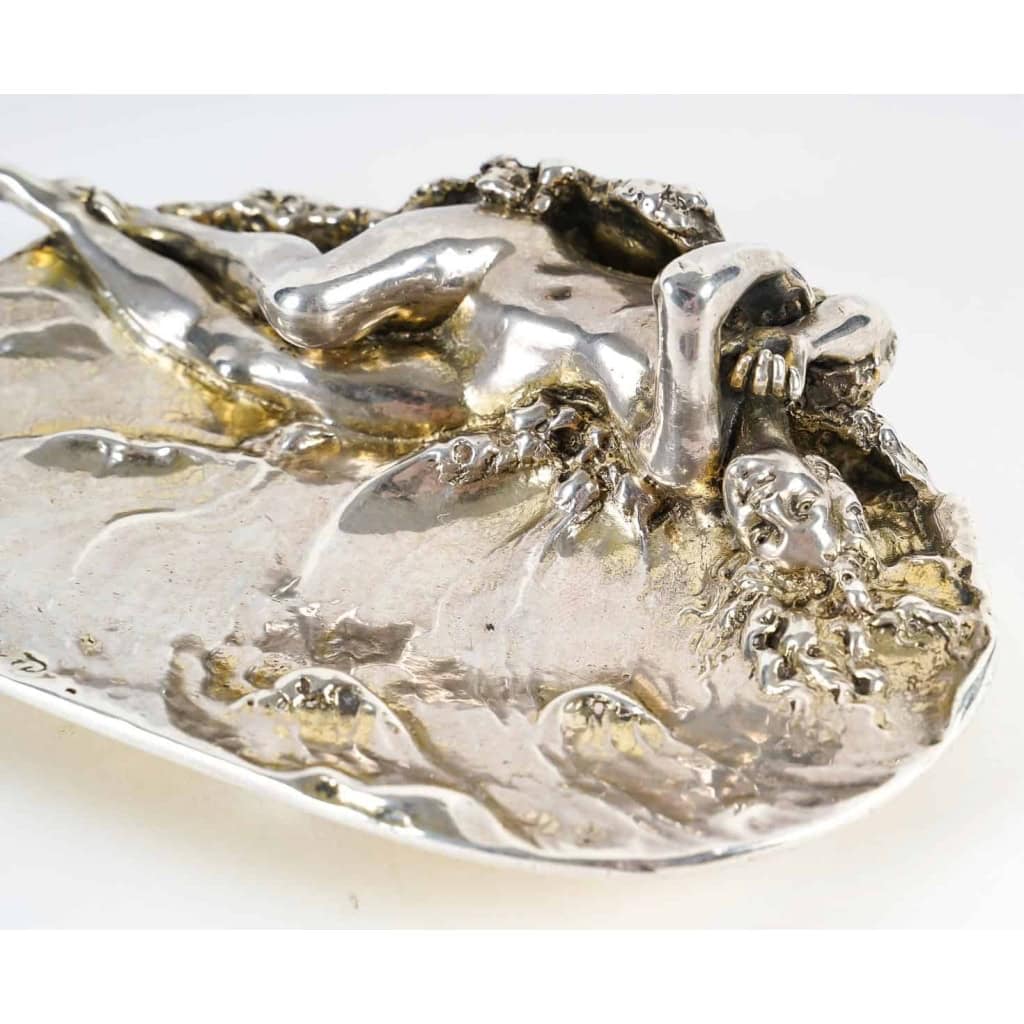 Frédéric Boucheron (1830-1902) Orfèvre Naïade Coupe Vide-poches Art Nouveau | Biron Frédéric Boucheron (1830-1902) Orfèvre Naïade Coupe Vide-poches Art Nouveau
