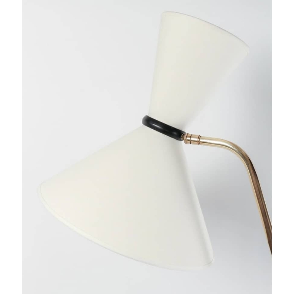 1950 Lampadaire Diabolo en laiton doré Maison Arlus | Biron 1950 Lampadaire Diabolo en laiton doré Maison Arlus