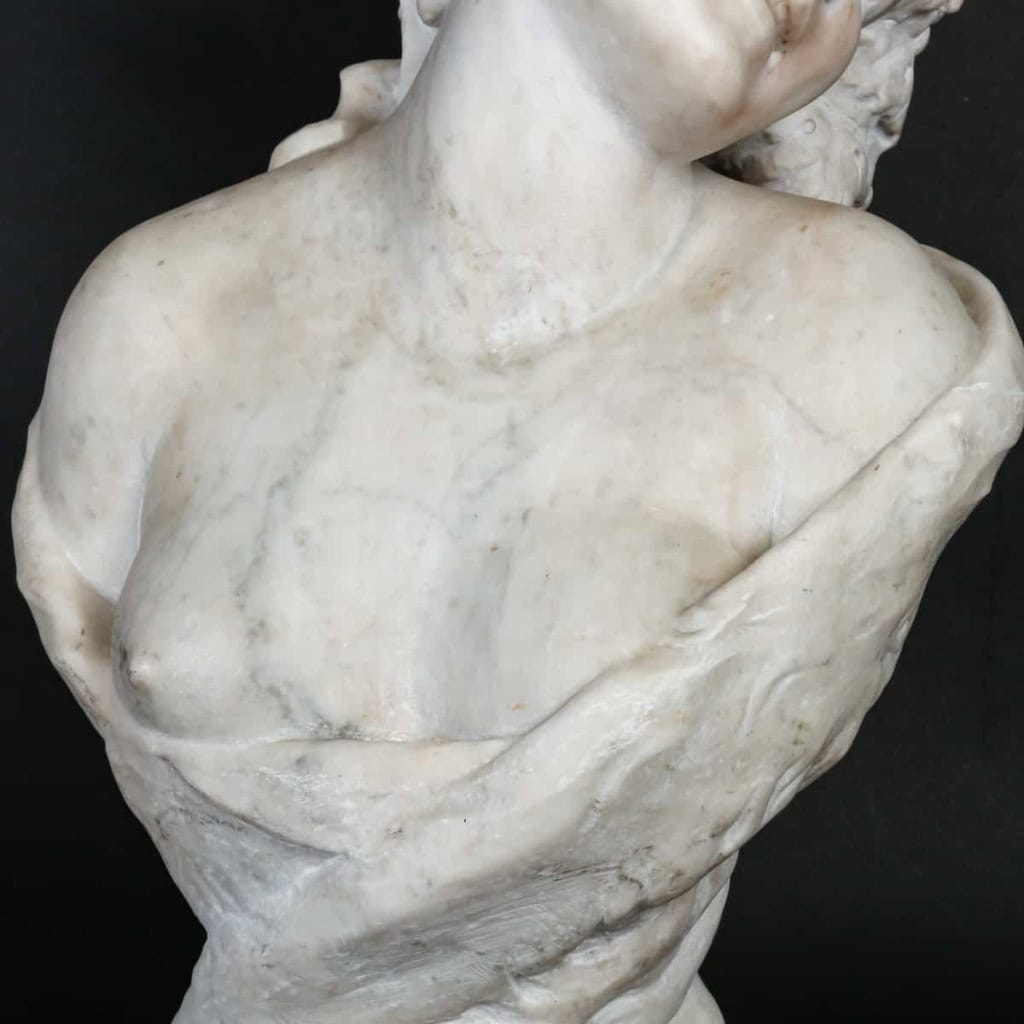 Buste en marbre, 1900, style Art nouveau | Biron Buste en marbre, 1900, style Art nouveau