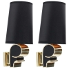 1960 Paire d’appliques en bronze Maison Petitot | Biron ||||