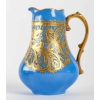 Service en porcelaine bleu céleste et dentelé d’or, fin XIXème siècle | Biron Service en porcelaine bleu céleste et dentelé d'or, fin XIXème siècle