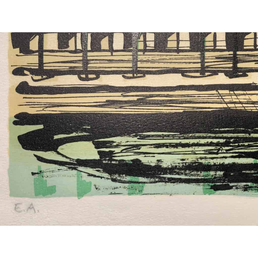 Buffet Bernard Tour Eiffel Lithographie Couleurs Papier arches Signée Certificat D’authenticité | Biron Buffet Bernard Tour Eiffel Lithographie Couleurs Papier arches Signée Certificat D’authenticité