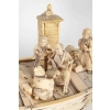 Un jolie bateaux en marqueterie d’ivoire avec ses personnages en ivoire sculpté, fin XIXème siècle | Biron Un jolie bateaux en marqueterie d'ivoire avec ses personnages en ivoire sculpté, fin XIXème siècle