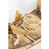 Un jolie bateaux en marqueterie d’ivoire avec ses personnages en ivoire sculpté, fin XIXème siècle | Biron Un jolie bateaux en marqueterie d'ivoire avec ses personnages en ivoire sculpté, fin XIXème siècle