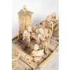 Un jolie bateaux en marqueterie d’ivoire avec ses personnages en ivoire sculpté, fin XIXème siècle | Biron Un jolie bateaux en marqueterie d'ivoire avec ses personnages en ivoire sculpté, fin XIXème siècle