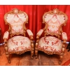 Paire de fauteuils d’apparat, Rome XIXème siècle | Biron ||||||||||