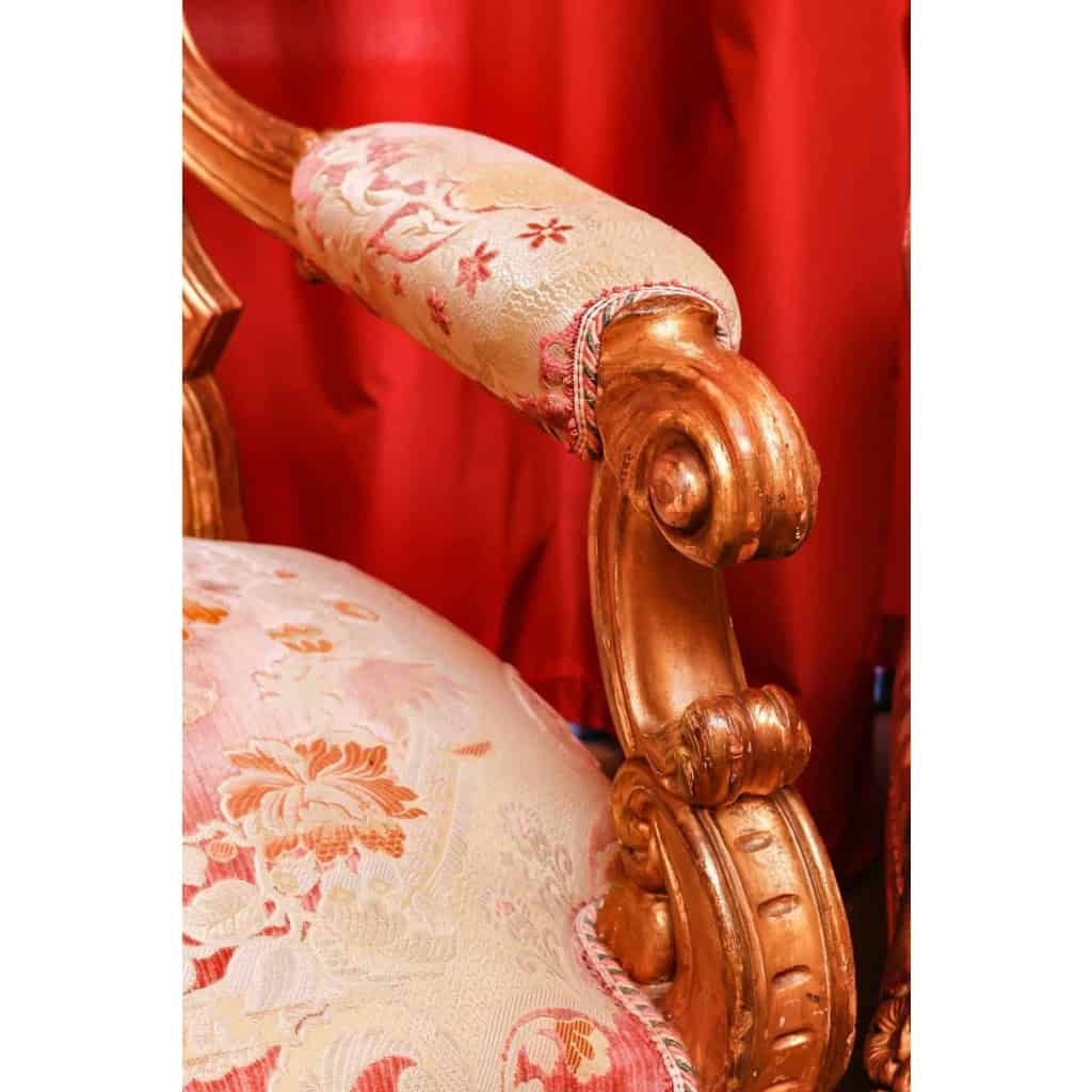 Paire de fauteuils d’apparat, Rome XIXème siècle | Biron Paire de fauteuils d'apparat, Rome XIXème siècle