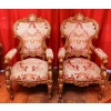 Paire de fauteuils d’apparat, Rome XIXème siècle | Biron Paire de fauteuils d'apparat, Rome XIXème siècle