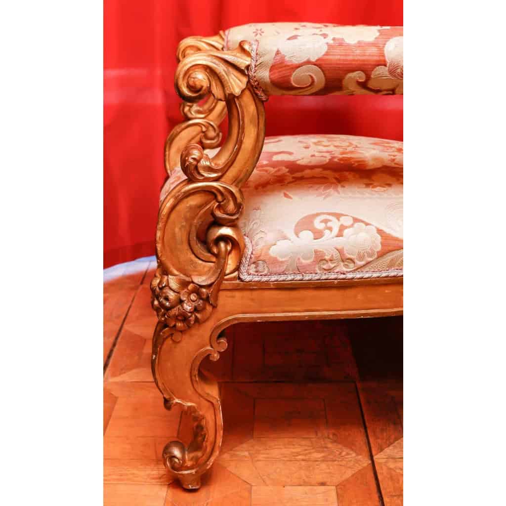 Paire de fauteuils d’apparat, Rome XIXème siècle | Biron Paire de fauteuils d'apparat, Rome XIXème siècle