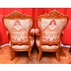 Paire de fauteuils d’apparat, Rome XIXème siècle | Biron Paire de fauteuils d'apparat, Rome XIXème siècle