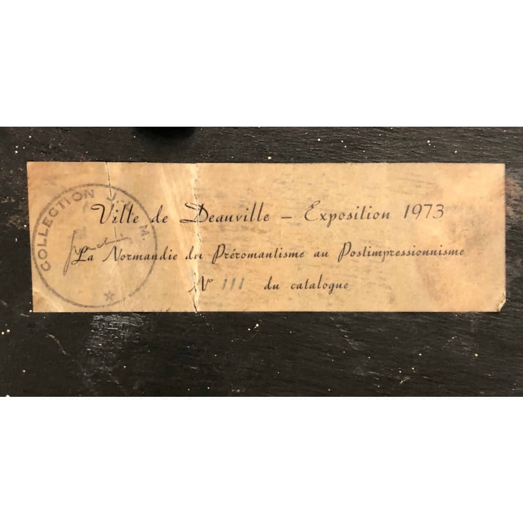 Henri Liénard de SAINT-DELIS L’entrée du port de Honfleur Huile sur panneau signée Certificat d’authenticité | Biron Henri Liénard de SAINT-DELIS L’entrée du port de Honfleur Huile sur panneau signée Certificat