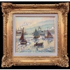 Henri Liénard de SAINT-DELIS L’entrée du port de Honfleur Huile sur panneau signée Certificat d’authenticité | Biron Henri Liénard de SAINT-DELIS L’entrée du port de Honfleur Huile sur panneau signée Certificat