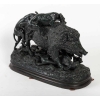 Bronze sanglier et chiens de chasse, XXème siècle Bronze sanglier et chiens de chasse, XXème siècle