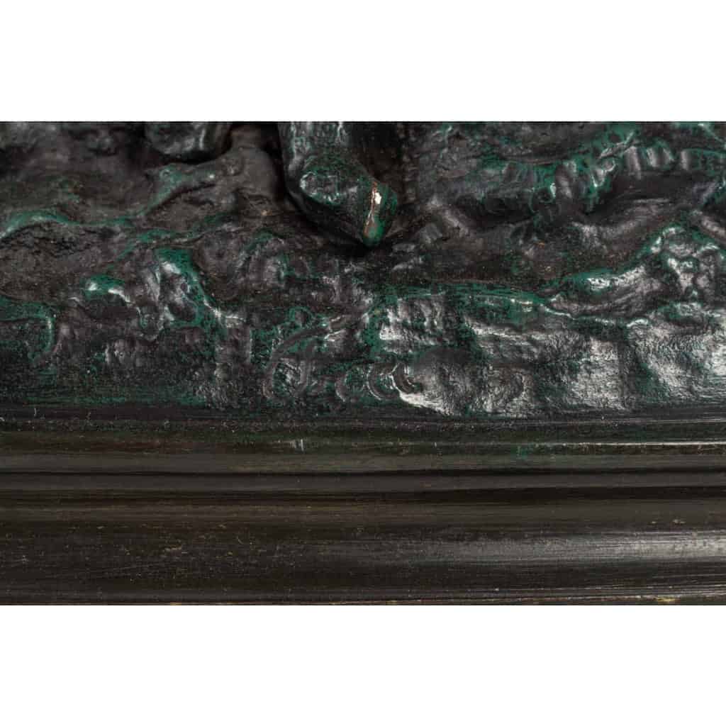 Bronze sanglier et chiens de chasse, XXème siècle Bronze sanglier et chiens de chasse, XXème siècle