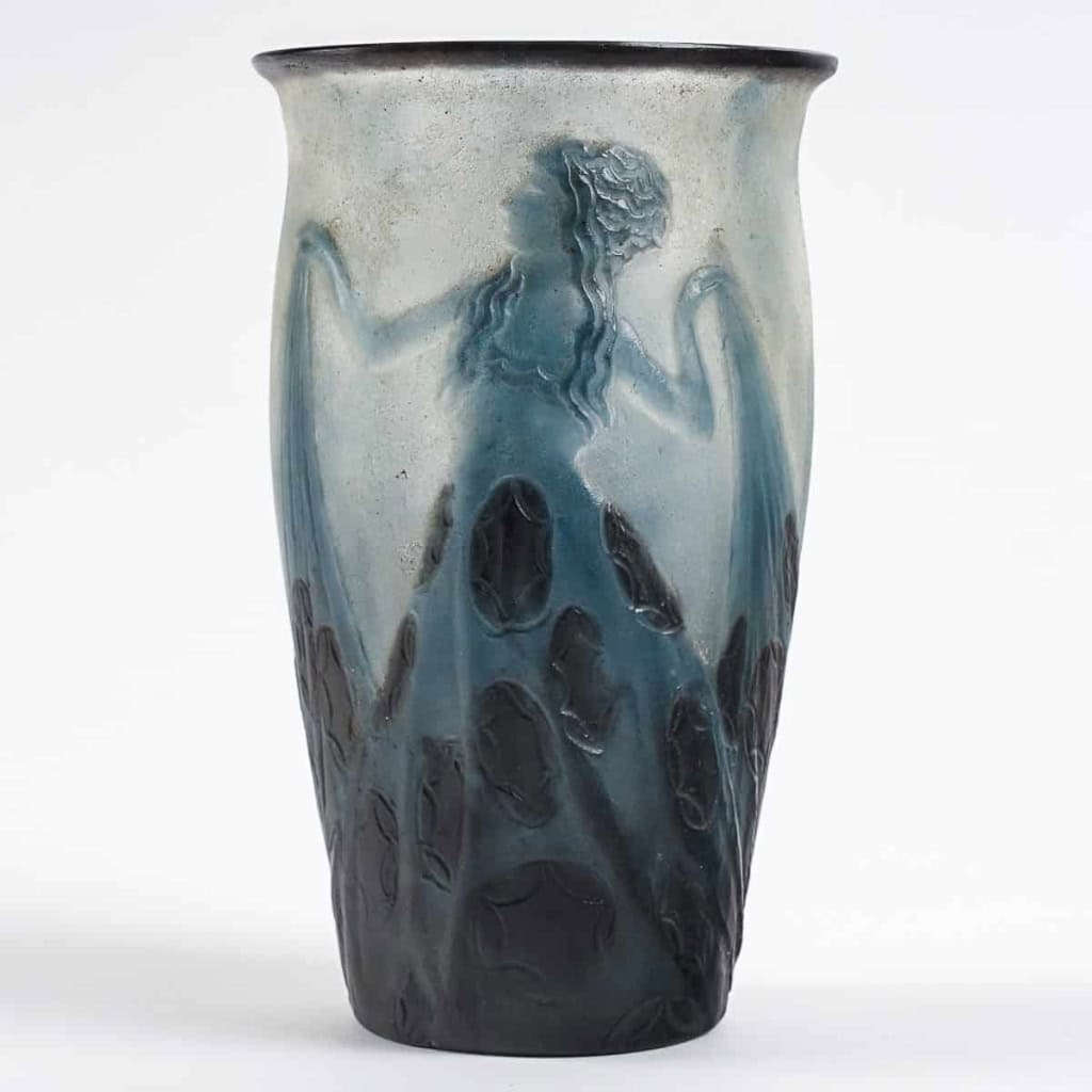 Vase « Danseuses Tenant une Longue Robe » pâte de verre de Gabriel ARGY-ROUSSEAU | Biron Vase "Danseuses Tenant une Longue Robe" pâte de verre de Gabriel ARGY-ROUSSEAU