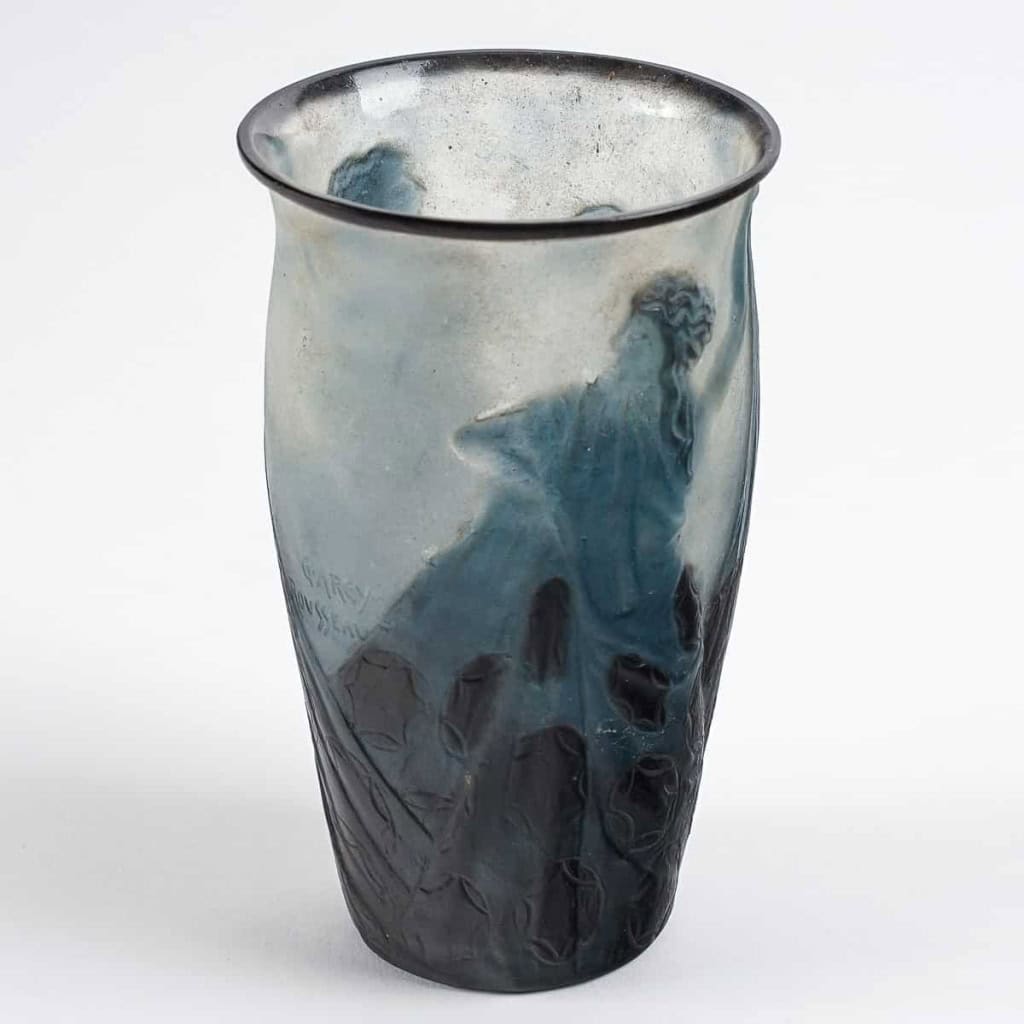 Vase « Danseuses Tenant une Longue Robe » pâte de verre de Gabriel ARGY-ROUSSEAU | Biron Vase "Danseuses Tenant une Longue Robe" pâte de verre de Gabriel ARGY-ROUSSEAU