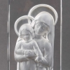 Statuette « Vierge à l’Enfant » verre blanc de René LALIQUE | Biron Statuette "Vierge à l'Enfant" verre blanc de René LALIQUE