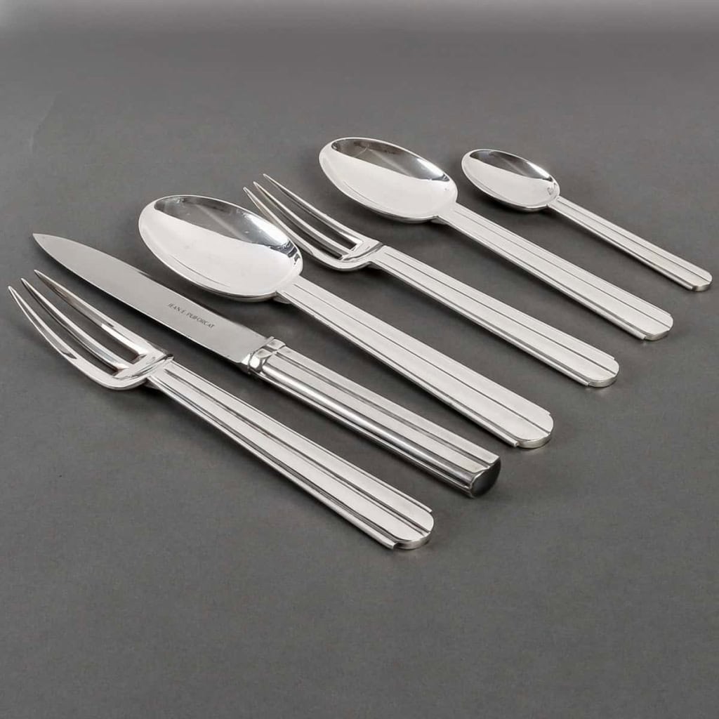 Ménagère « Chantaco » métal argenté de PUIFORCAT – 48 Pièces | Biron |||||||